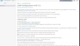 
							         LDAP Configuration in EP 7.3 - Portal - SCN Wiki - SAP.com								  
							    