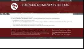 
							         LDS Parent Portal - Robinson Elementary School								  
							    