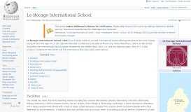 
							         Le Bocage International School - Wikipedia								  
							    