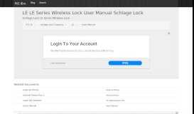 
							         LE LE Series Wireless Lock User Manual Users Manual ... - FCC ID								  
							    