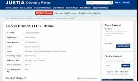 
							         Le-Vel Brands LLC v. Bland 3:2019cv00154 | US District Court ...								  
							    