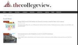 
							         Lead Story Archives – The College View								  
							    