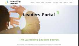 
							         Leaders Portal | Launching Leaders								  
							    