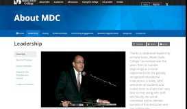 
							         Leadership | About MDC | Miami Dade College								  
							    