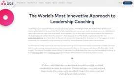 
							         Leadership Coaching with BTS Coach								  
							    