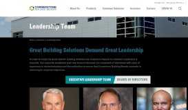 
							         Leadership Team | Cornerstone Building Brands								  
							    