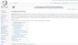 
							         Leadgenerierung – Wikipedia								  
							    