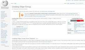 
							         Leading Edge Group - Wikipedia								  
							    