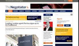
							         Leading London agent Portico signs up to OnTheMarket								  
							    