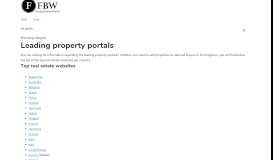
							         Leading property portals Archives - FBW - Real Estate, Foreign Buyers ...								  
							    