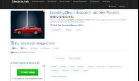 
							         Leading2lean dispatch autoliv Results For Websites Listing								  
							    