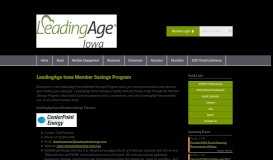 
							         LeadingAge Iowa Member Savings Program								  
							    