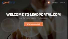
							         LeadPortal.com | HOME OF LEAD DISTRIBUTION SYSTEMS								  
							    