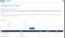 
							         Leagues and Cups - AoC Sport								  
							    