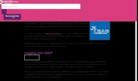 
							         LEAP (Learner Engagement Activity Portal ... - University of Essex								  
							    