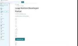 
							         Leap Motion Developer Portal | Application Programming Interface (31 ...								  
							    