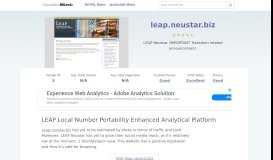 
							         Leap.neustar.biz website. LEAP Local Number Portability ...								  
							    