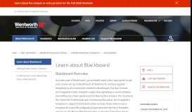 
							         Learn about Blackboard | Wentworth								  
							    