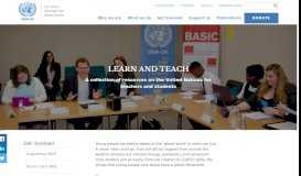 
							         Learn and teach | UNA-UK								  
							    