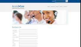 
							         Learn how Access2Care can help your organization - Contact ...								  
							    