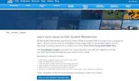 
							         Learn more about an EAA Student Membership								  
							    