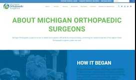 
							         Learn More About Michigan Orthopaedic Surgeons								  
							    