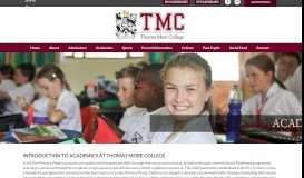 
							         Learn More About Our Academics | Thomas More College | Thomas ...								  
							    