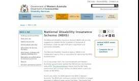 
							         Learn more about the NDIS - Disability Services Commission								  
							    