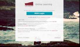 
							         Learn Online at Memorial University of Newfoundland								  
							    