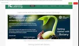 
							         Learn Online with the Royal Botanic Garden Edinburgh - PropaGate ...								  
							    