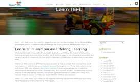 
							         Learn TEFL - Enjoy TEFL								  
							    