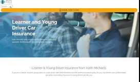 
							         Learner and Young Driver Car Insurance | Keith Michaels Insurance								  
							    