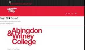 
							         Learner-Portal-Pop-Up-Issues | Abingdon & Witney College								  
							    