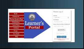 
							         Learner's Portal								  
							    
