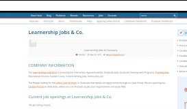 
							         Learnership Jobs & Co. - ProBlogger Jobs								  
							    