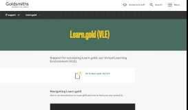 
							         Learn.gold | Goldsmiths, University of London								  
							    