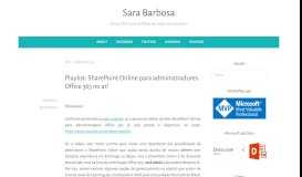 
							         Learning 365 – Sara Barbosa								  
							    