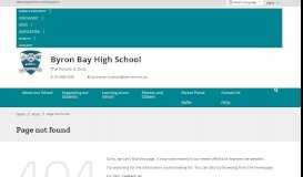 
							         Learning across the curriculum - Byron Bay High School								  
							    