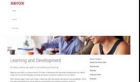 
							         Learning and Development | Xerox								  
							    