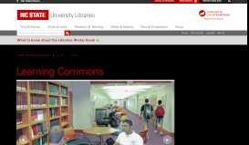 
							         Learning Commons | NC State University Libraries								  
							    