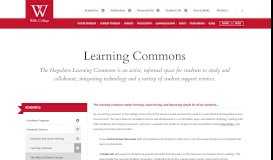 
							         Learning Commons | Wells College								  
							    