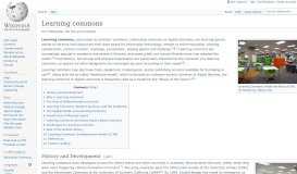 
							         Learning commons - Wikipedia								  
							    