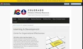 
							         Learning & Development | DHR - Colorado.gov								  
							    