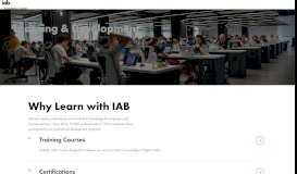 
							         Learning & Development - IAB								  
							    