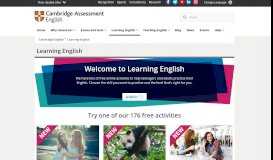 
							         Learning English | Cambridge English | Learning English ...								  
							    