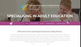 
							         Learning & Enterprise College Bexley								  
							    