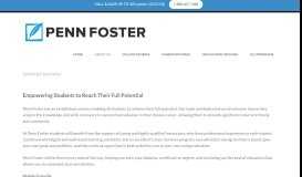 
							         Learning Experience - Penn Foster College								  
							    