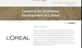 
							         Learning for Employee Development at L'Oréal								  
							    