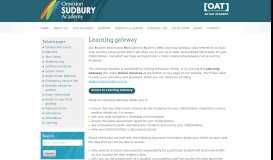 
							         Learning gateway - Ormiston Sudbury Academy								  
							    