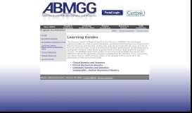 
							         Learning Guides | ABMGG								  
							    
